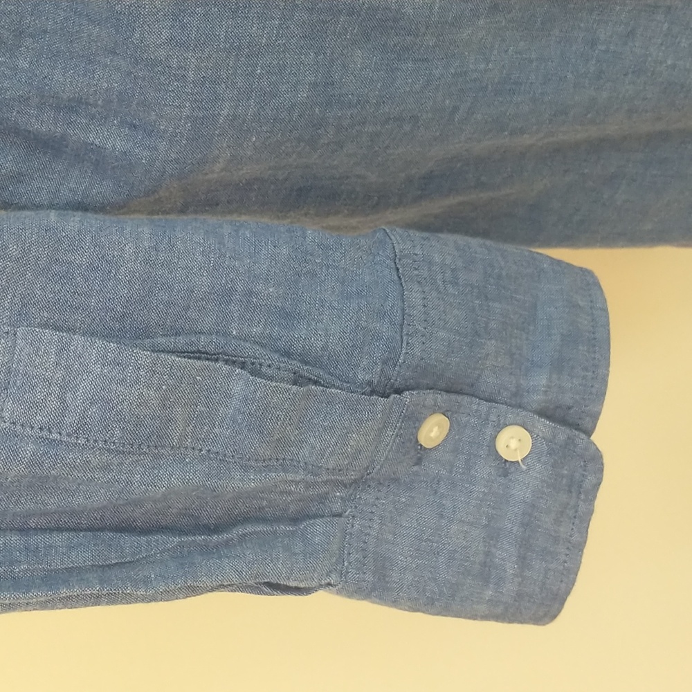 H&M Linen-Blend Shirt Dress Size XS - Picture 4 of 9